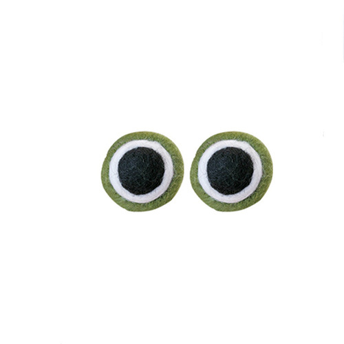 Cross-border new product felt frog eye Halloween eye wool felt poke play hair accessories handmade decoration accessories
