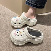 可外穿足弓支撑洞洞鞋女款夏季外穿2025新款厚底防滑增高显瘦拖鞋