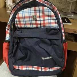 可爱格子双肩包小学生书包中学生背包大学生减压包包休闲电脑背包