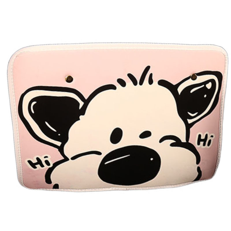Big-Nosed Dog Car Anti-Kick Pad Universal Seat Back Car Interior Decoration Cute Car Rear Seat Back Anti-Dirty