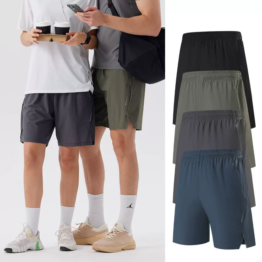 2025 Amazon Outdoor Poppole однослойные шорты с открытым дизайном Двусторонняя молния карманы боковой светоотражающие курсоры