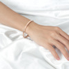 Advanced bracelet, jewelry stainless steel, wholesale, high-quality style, light luxury style, simple and elegant design