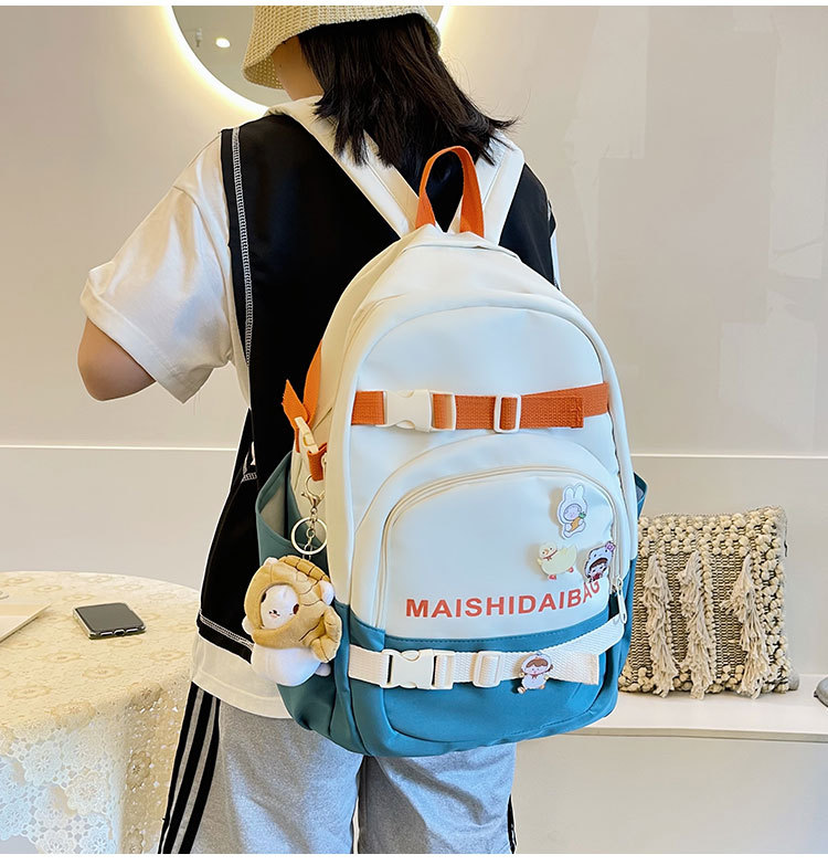 Nylon Cloth Large-capacity Korean Style Backpack Wholesale Nihaojewelry display picture 20