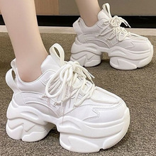 增高老爹鞋女新品潮年秋季新款厚底小白鞋子百搭松糕运动女鞋