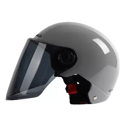 Summer Helmet Wholesale — Motorcycle Safety Supplies - new-cement-gray-tea-long-lens