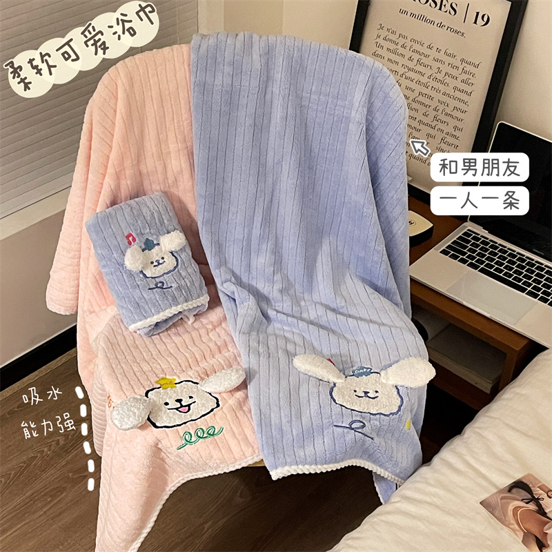 Nuevas toallas de baño de niñas súper absorción de agua secado rápido grosor sombrero de cabello seco toallas grandes lindas toallas de baño para adultos domésticos