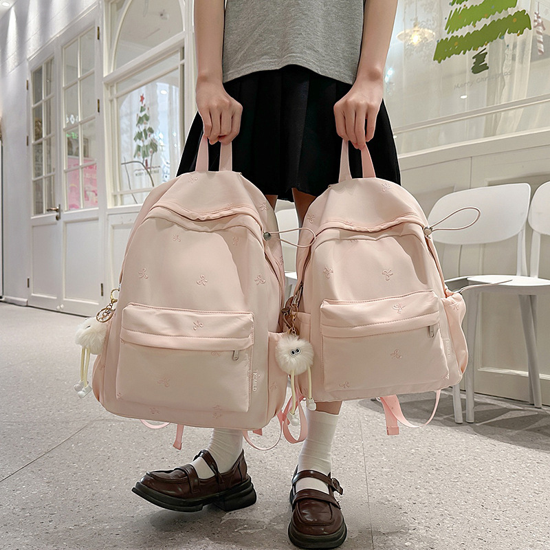 女子大生向けの見栄えの良いランドセル、シンプルでかわいい女性用リュック、大容量ランドセル、軽量中学生リュック、トレンド|undefined
