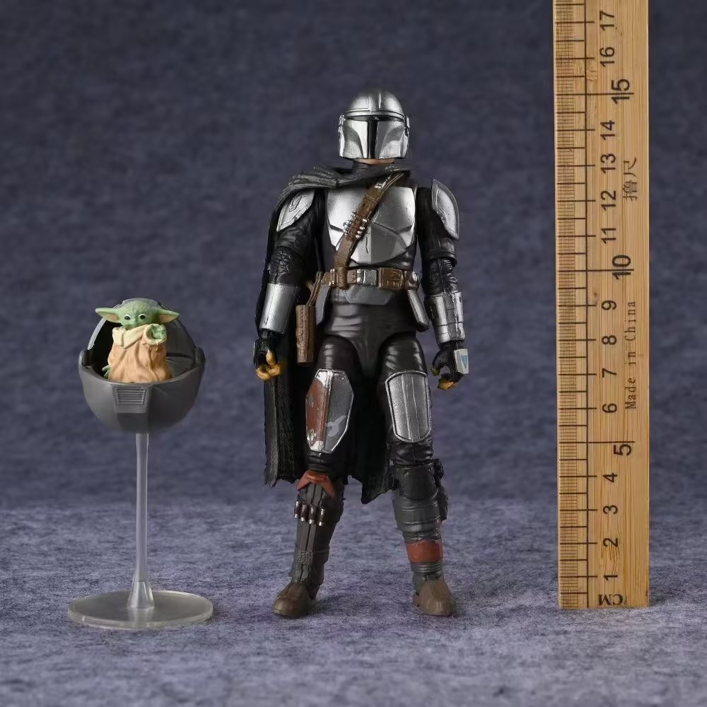 Star Wars Mandalorian Yoda Baby Ding Jalin 6 pulgadas muñecas móviles adornos hechos a mano al por mayor image 4