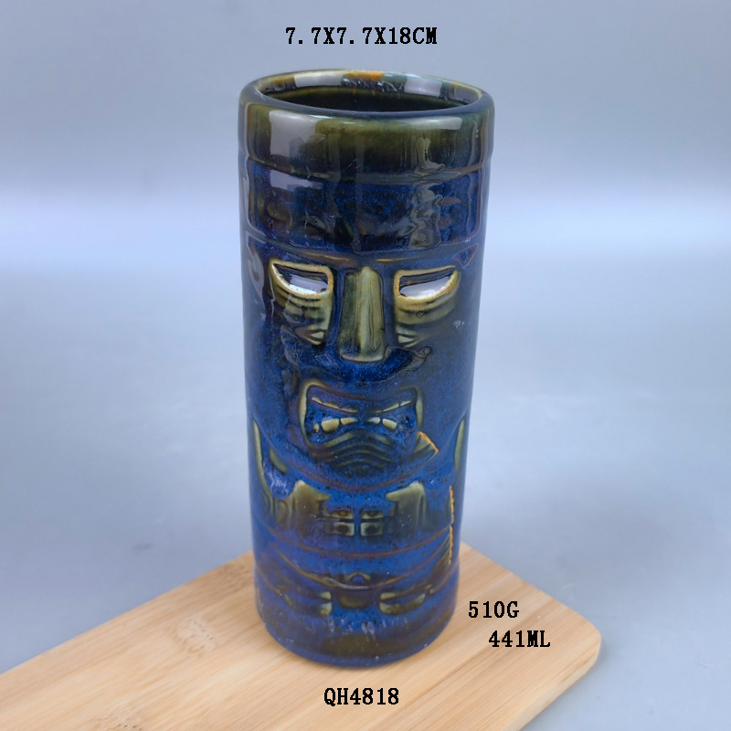 Bar tiki Cup Copa de cóctel hawaiana personalizada Copa de cerámica creativa Tic Zombie Skull Cup Copa de celebridades de Internet