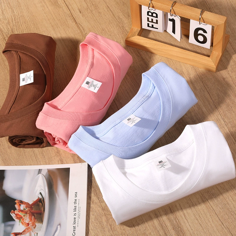 Футболка из чистого хлопка 230 г Тяжелая Футболка мужская и женская такая же Повседневная из чистого хлопка гребенная плотная Siro Spinning