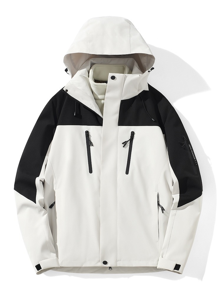 3 - en - 1 chaqueta de asalto nuevo hombre y mujer al aire libre a prueba de viento chaqueta cálida con camelera desmontable ropa de montaña compra grupal