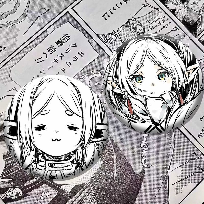 葬儀用フリリアン アニメ周辺機器 白黒シリーズ フリリアン周辺機器 マウスステッカー レーザーバッジ ギフト|undefined