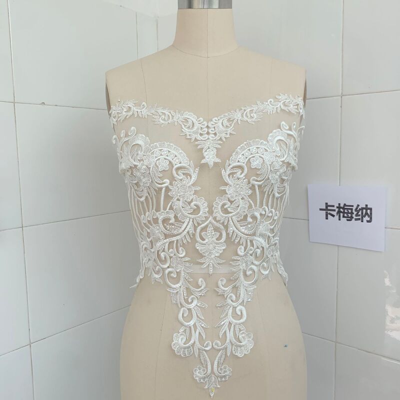 Large size sequined flower stickers bridal wedding dress front chest patch half-length cloth stickers foreign trade hot selling flower stickers home textile accessories flower Large size sequined flower stickers bridal wedding dress front chest patch half-length cloth stickers foreign trade hot selling flower stickers home textile accessories flower