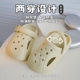 Summer Children's Cave Shoes Boys and Girls Children's Indoor Slippers Two-Wear Non-Slip Soft Bottom Parent-Child Beach Sandals