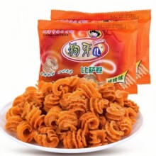 狗牙儿津味八爪烧烧烤味牛排锅巴薯片好吃解馋小零食休闲小吃食品