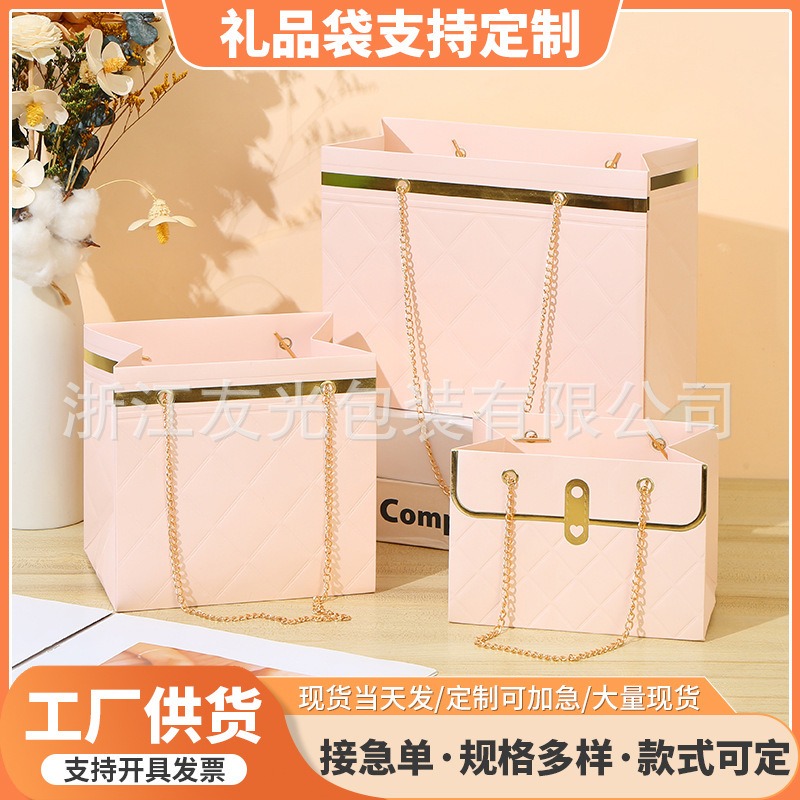 手提礼品袋服装化妆品包装袋礼物袋批发鲜花礼物袋包装伴手礼