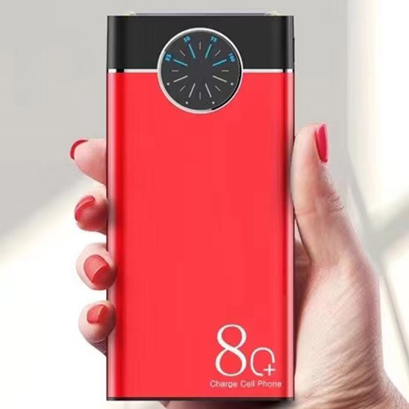 Fabricantes de suministro de gran capacidad portátil al aire libre fuente de alimentación móvil ligera y delgada 20000 mAh pantalla digital con lámpara LED en stock