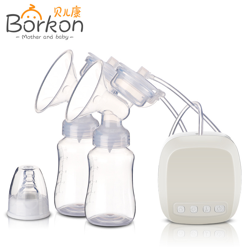 Beierkang bomba de mama succión grande bilateral bomba de mama eléctrica masaje máquina de ordeño portátil materna e infantil transfronteriza