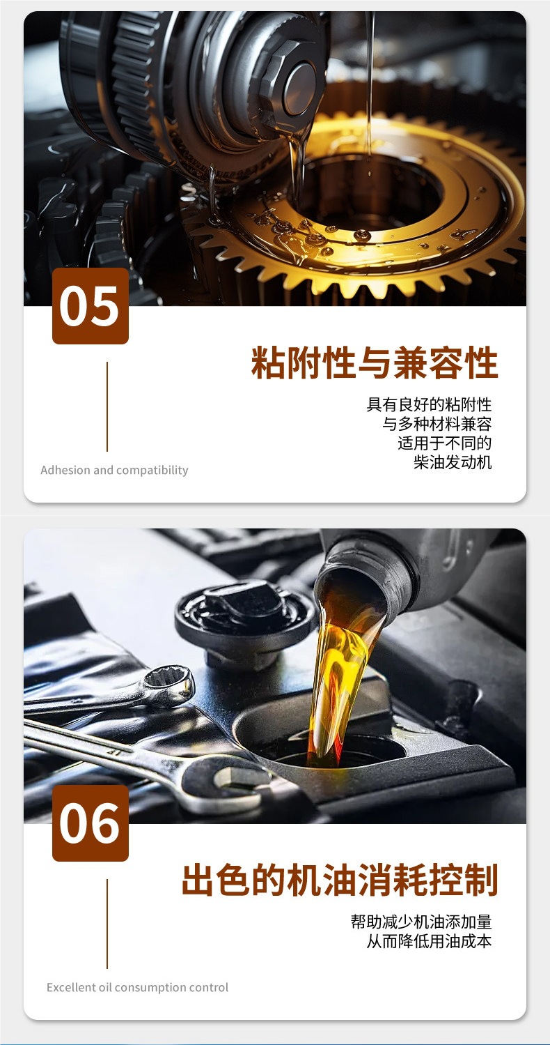 Fully synthetic diesel engine oil CF4 genuine 4-liter pack 15W40 for agricultural vehicles, 20W50 for trucks, CI engine diesel oil