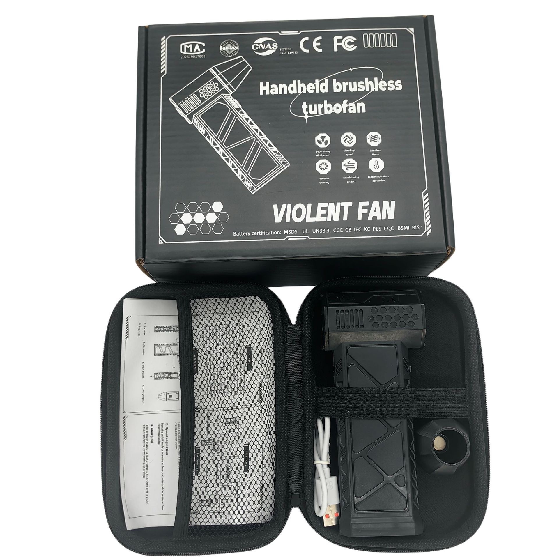 [Spot] Ventilador violento Red de Internet Secador de pelo violento Ventilador de turbina Motor sin escobillas de alta velocidad Ventilador de alcantarilla