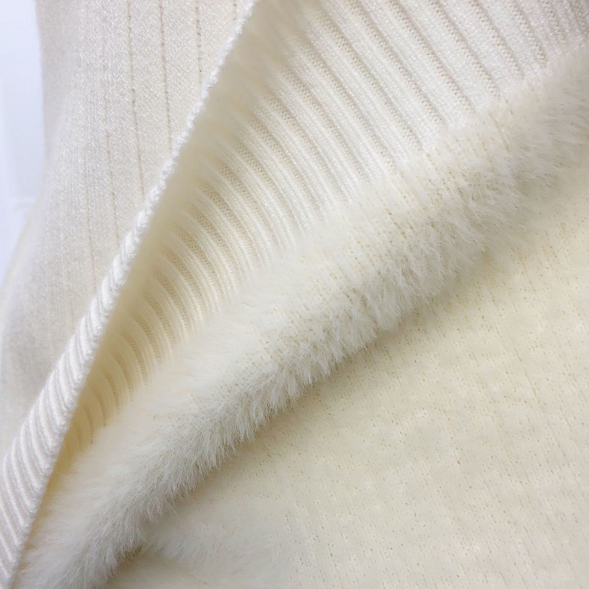 【 Cashmere Family 】 Sügis- ja talvine paks villane, millele on lisatud fliis, naiste soe ühes tükis fliisist sisekiht, pool_voghion.com