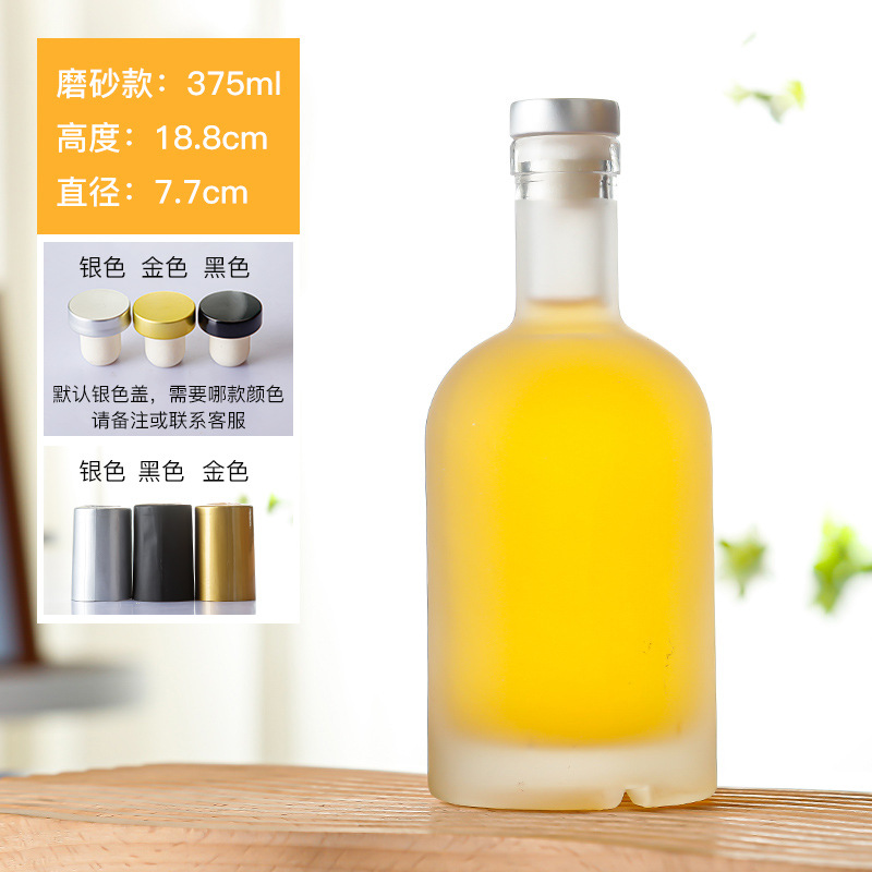 Botellas de vodka al por mayor botellas de vino de vidrio transparentes botellas vacías botellas de vino de frutas botellas de vino de hielo selladas botellas de vino de fabricación propia