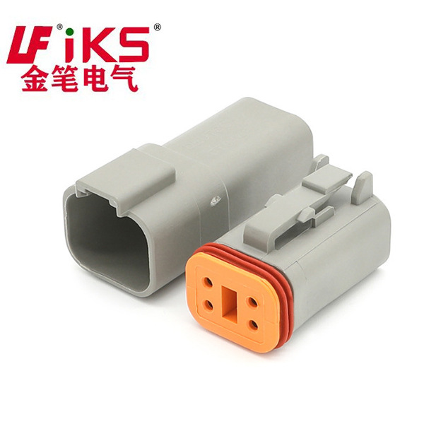 DT04-4P  DT系列 汽车防水连接器塑壳护套插头接插 件DT06-4S