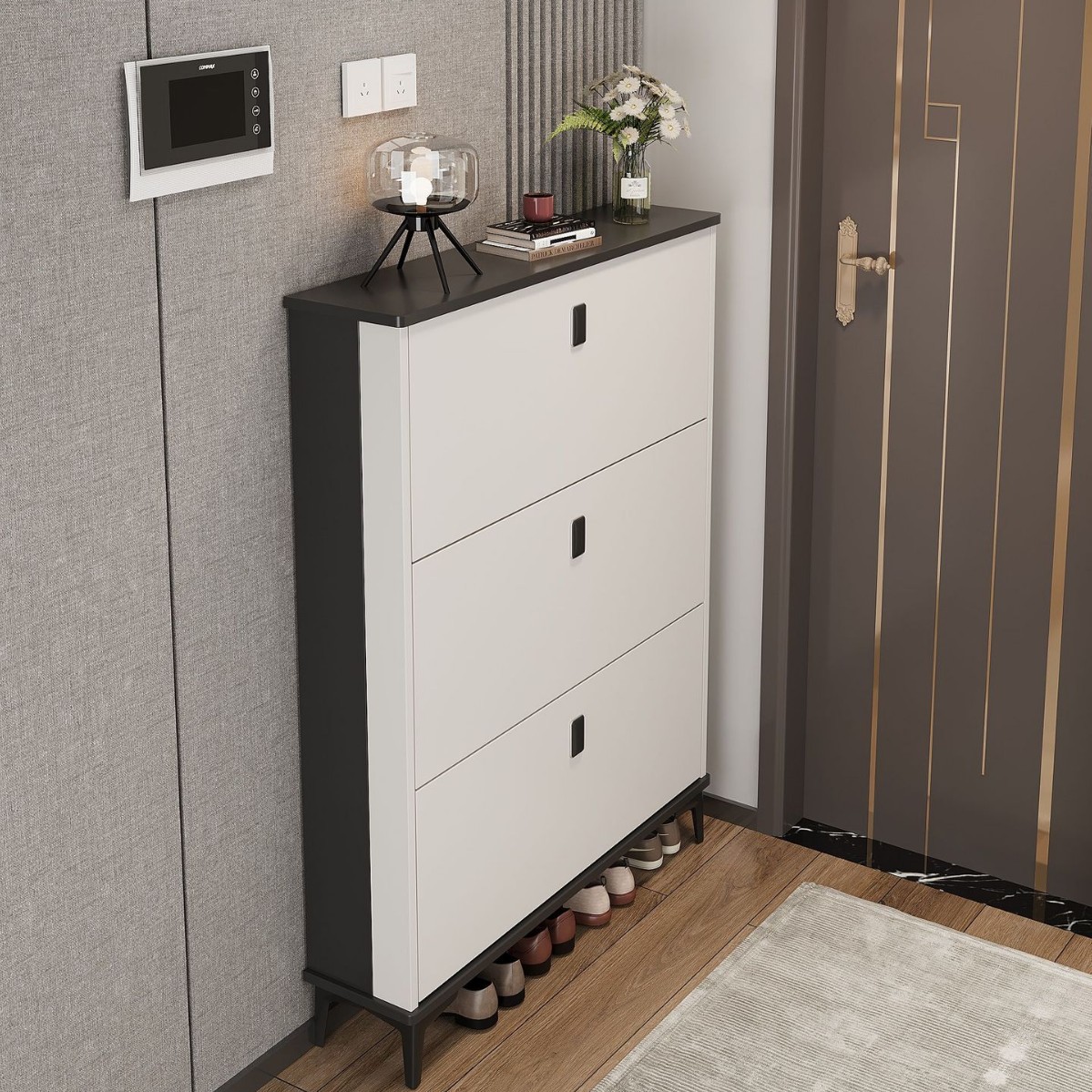 라이트 럭셔리 화이트 80*24*120 "더블 슈즈]