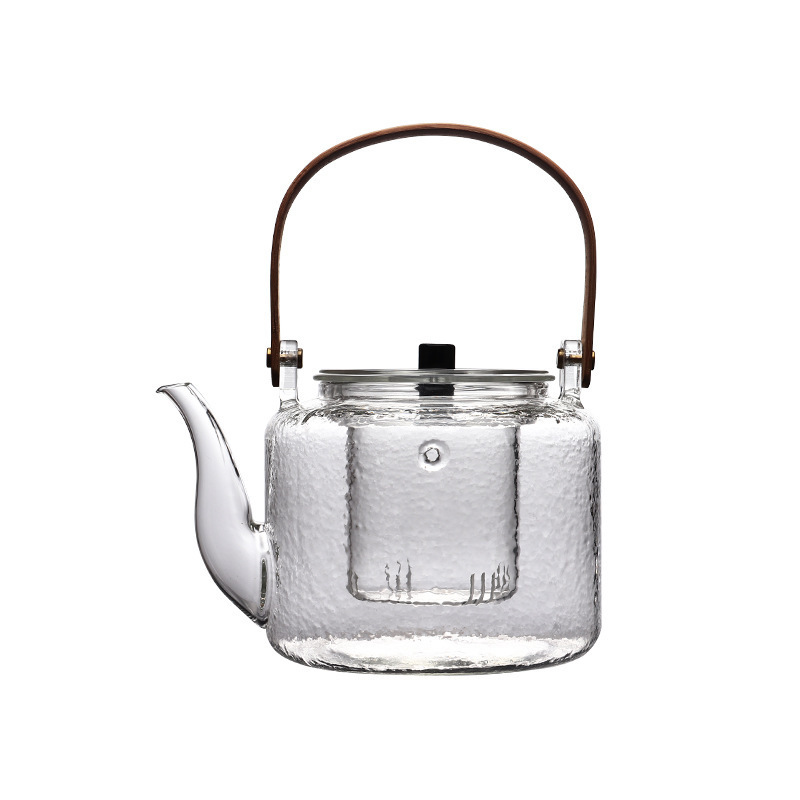 tetera de té de vidrio resistente a altas temperaturas tetera de té de viga de elevación tetera de té de horno de cerámica eléctrica doméstica hervidor de agua tetera de té negro grande tetera Pu 'er