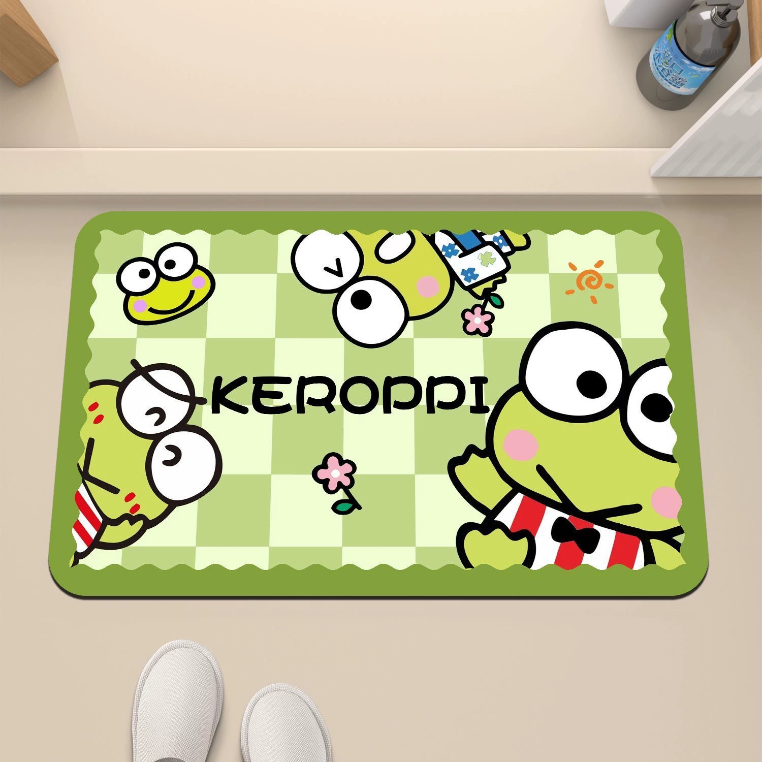 Мультяшный нескользящий коврик, гигиенический придверный коврик, впитывающий воду