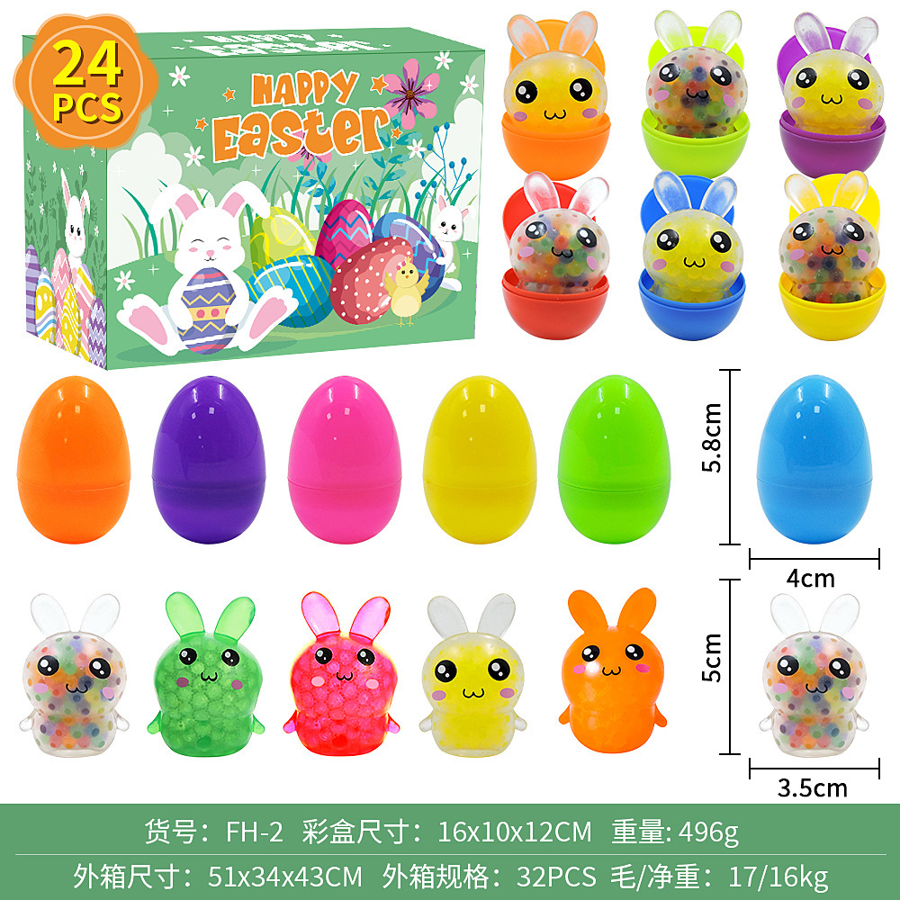 Huevo de Pascua bloques de construcción traje caja ciega juguetes de fiesta para niños DIY simulación huevos juguetes de Pascua traje