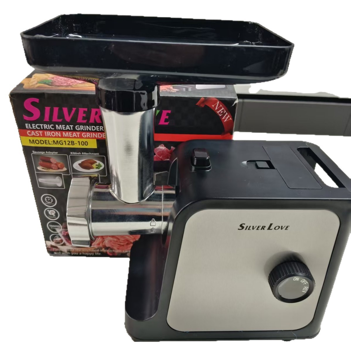 SILVER LOVE transfronterizo molinillo de carne eléctrico multifuncional doméstico Euro 220V máquina de enema molinillo automático