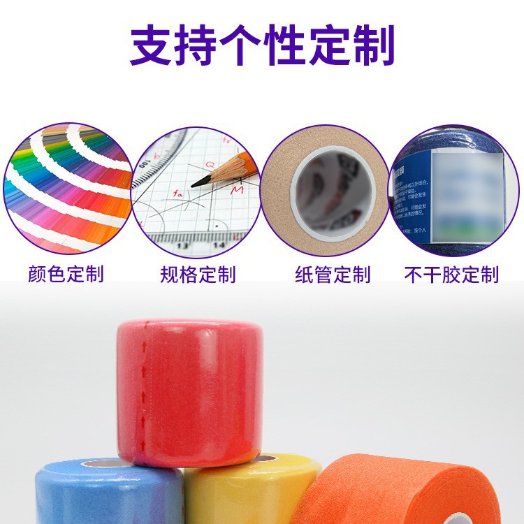 Película de amortiguación al por mayor de fábrica, película para la piel, raqueta de bádminton, película de base de amortiguación, vendaje deportivo elástico profesional