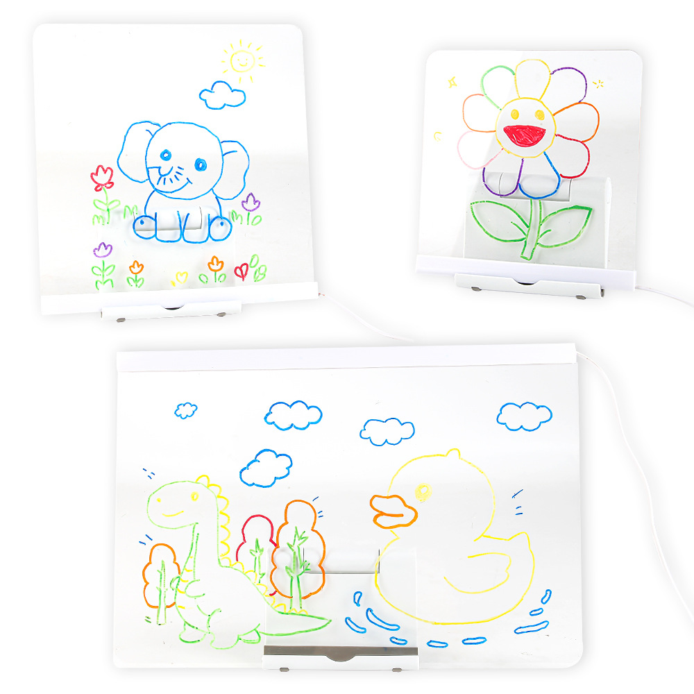 Erasable fluorescence drawing board, interactive toy, graffiti, children's creativity, Birthday gift 5