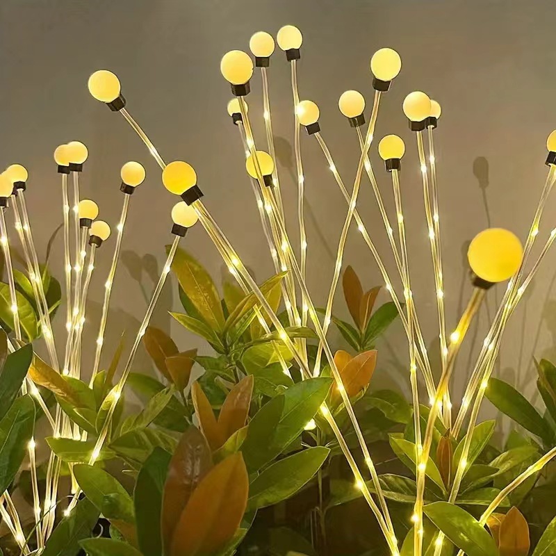 업그레이드된 모델 - 구리선 투명 램프 - 따뜻한 흰색