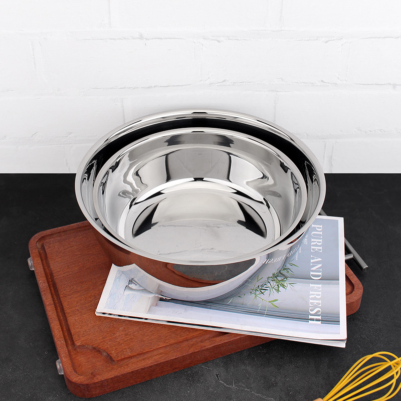 18 / 10 acero inoxidable grueso 24cm / 28cm lavabo de verduras y lavabo multipropósito para preparar verduras para preparar sopa lavabo de cocina