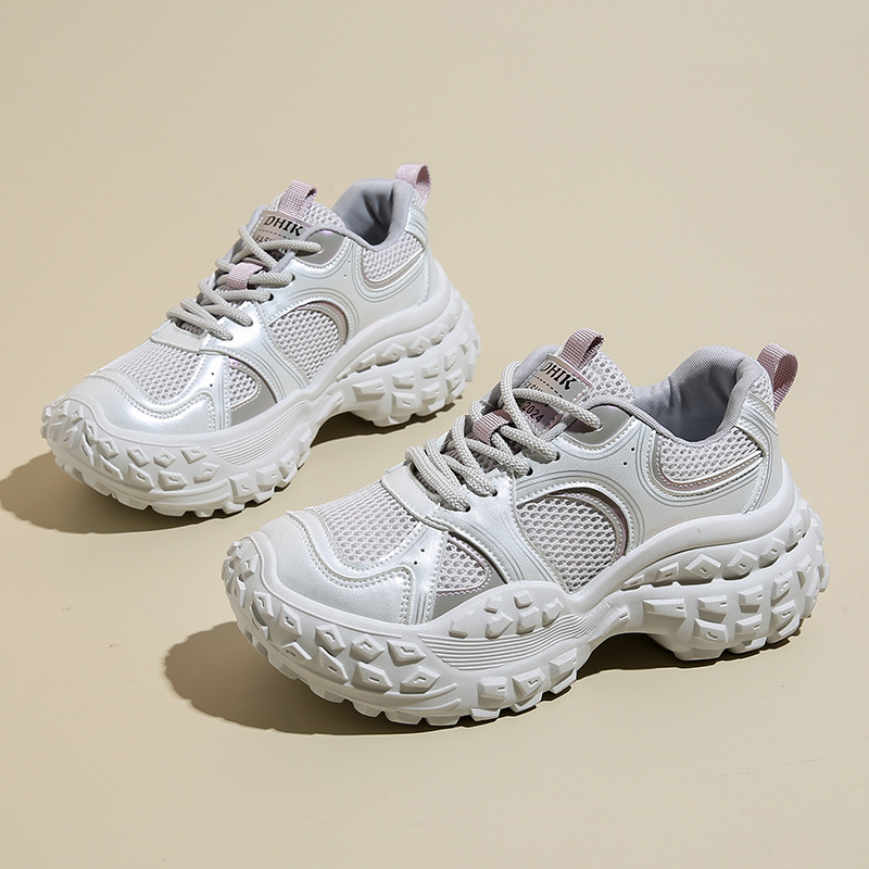 Bn8805 Nuove scarpe da donna alla moda in stile coreano da papà, primavera estate, suola spessa in rete_voghion.com