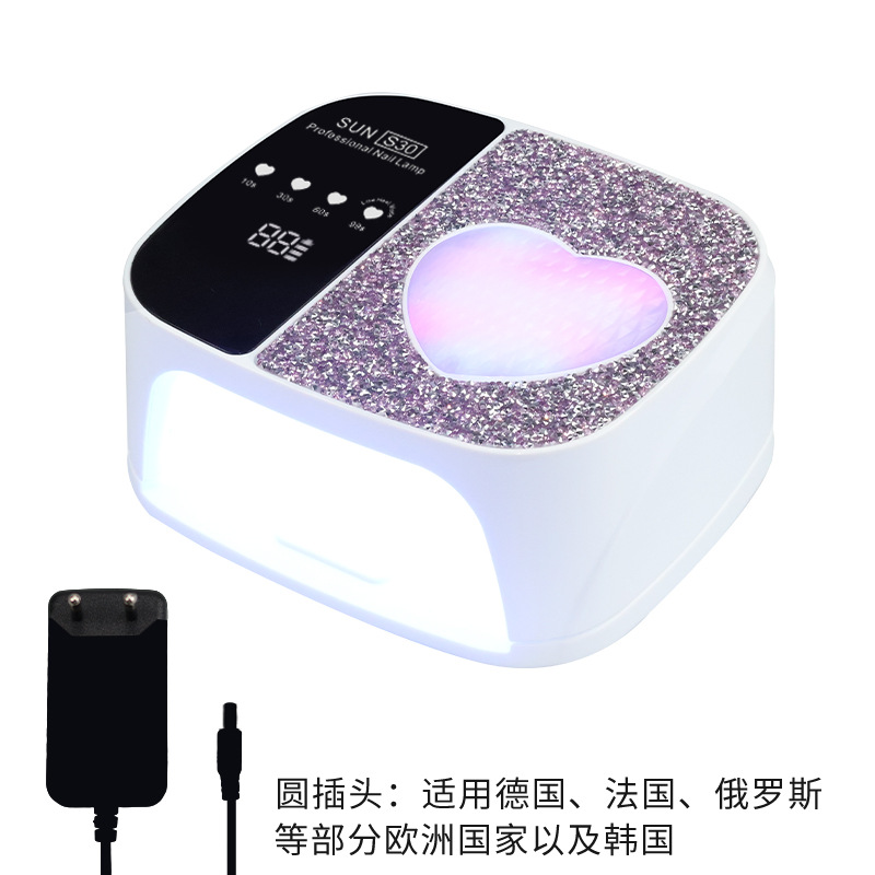 Lámpara de manicuras de almacenamiento S30 manicuras de alta potencia Lámpara de curado de uñas LED máquina de fototerapia inductiva Lámpara de curado de uñas