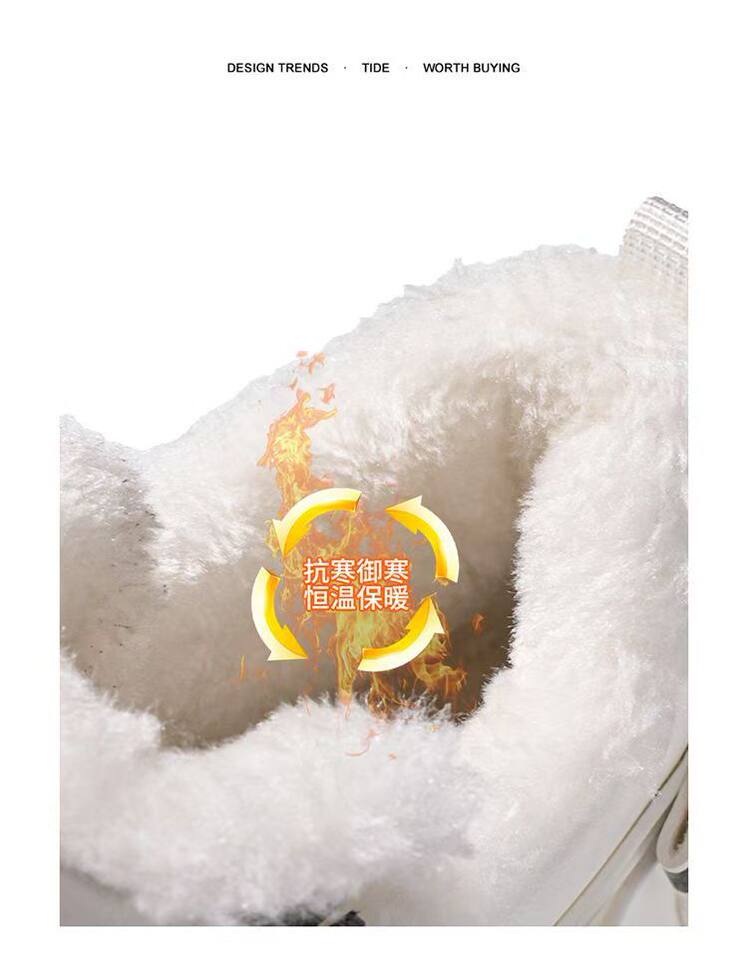 Giày bốt đi tuyết nam cổ cao lót nhung dày, chống nước chống trượt, giữ ấm mùa đông — C73-1 plus nhung trắng, C73-1 plus nhung đen chi tiết 6