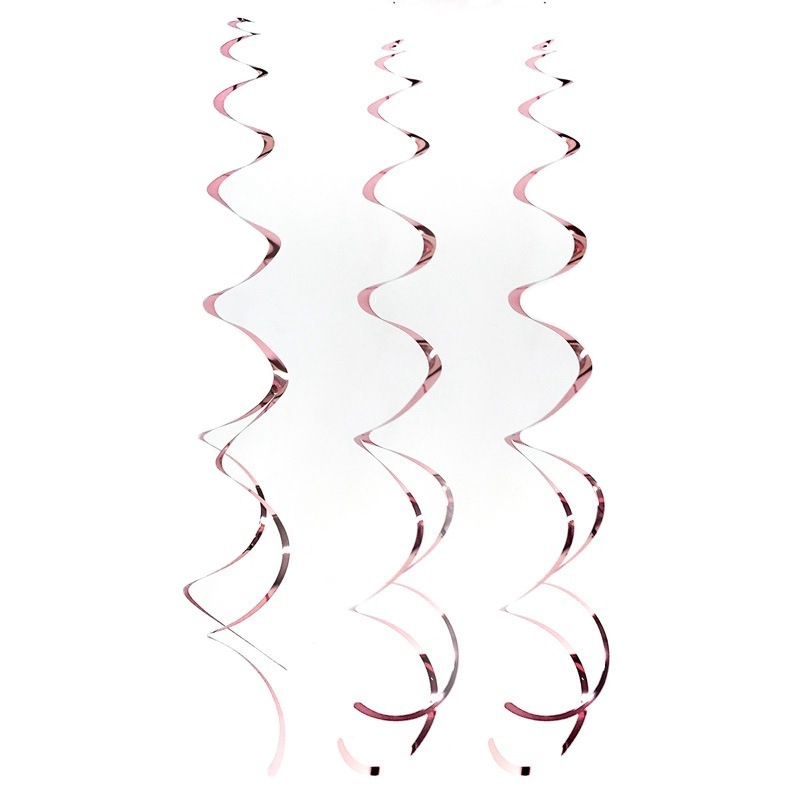 Fiesta transfronteriza doble espiral adornos Año Nuevo cumpleaños tema decoración tienda vórtice Garland lentejuelas colgante al por mayor