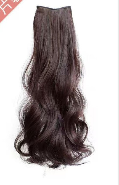Peruca de cabello largo de mujer tipo tres piezas de imitación de cabello humano largo ondulado cabello largo recto flojo aumento de cabello invisible extensión de cabello sin rastro