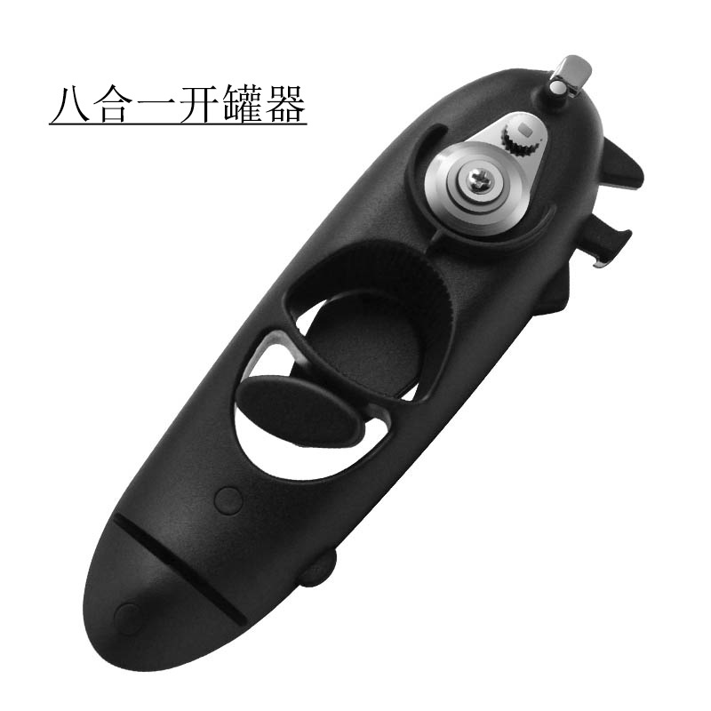 Ocho en uno abrelatas multifunción de hojalata abrelatas de elevación de bebidas abridor de botellas Dispositivo de tapa giratoria