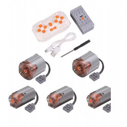 Compatible con bloques de construcción de partículas pequeñas de Lego, tecnología MOC, accesorios PF, bloques de construcción, grupo de potencia, conjunto de motores, ensamblaje