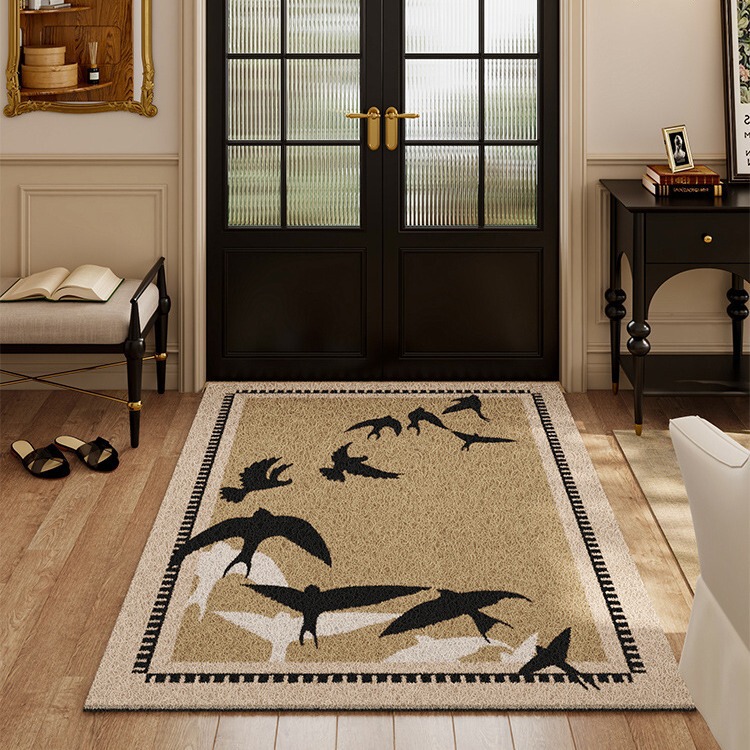 New Chinese-Style Customizable Wire Loop Floor Mat, Dirt-Scraping, Anti-Slip Doormat with a High-End Feel for the Entrance and Front Door