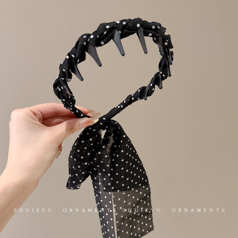 Verano nuevo estilo fresco con diadema de dientes, peine ondulado, diadema superior del cráneo alto, las mujeres usan accesorios para el cabello retro del palacio