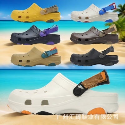 Тапочки в стиле Crocs подходит для мужчин и женщин, легкие дышащие нескользящие пляжные кроссовки, 2025 года, для влюбленных