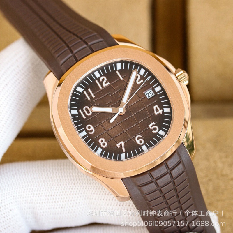 Nautilus Watch Rubber Watch Patek Grenade Fully Automatic Mechanical Men's Watch 3K Series Watch Manufacturer Wholesale