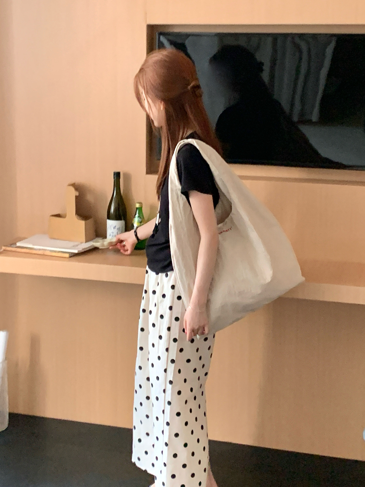 나일론 조끼 토트라이트 커피