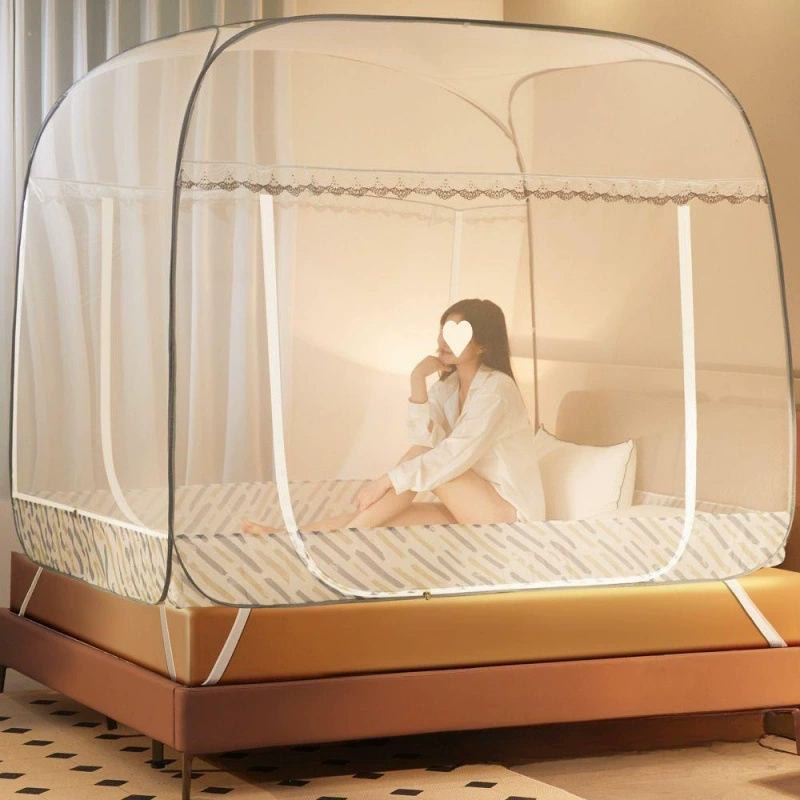 Бесплатная установка москитная сетка юрта утолщенная зашифрованная складная одноместная двойная бытовая 1,5 м 1,8 м кровать 1,2 м