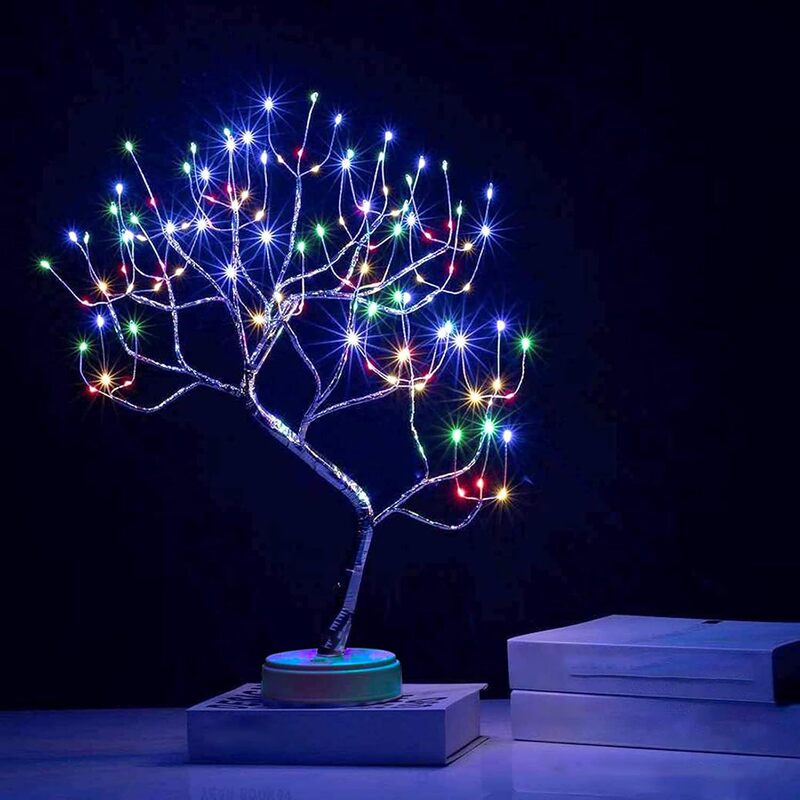 Fire Tree and Silver Flower Christmas Tree Lights Led Small Tree Lights Indoor Decorative Lights Birthday Gifts Desktop Led Night Lights Fire Tree and Silver Flower Christmas Tree Lights Led Small Tree Lights Indoor Decorative Lights Birthday Gifts Desktop Led Night Lights